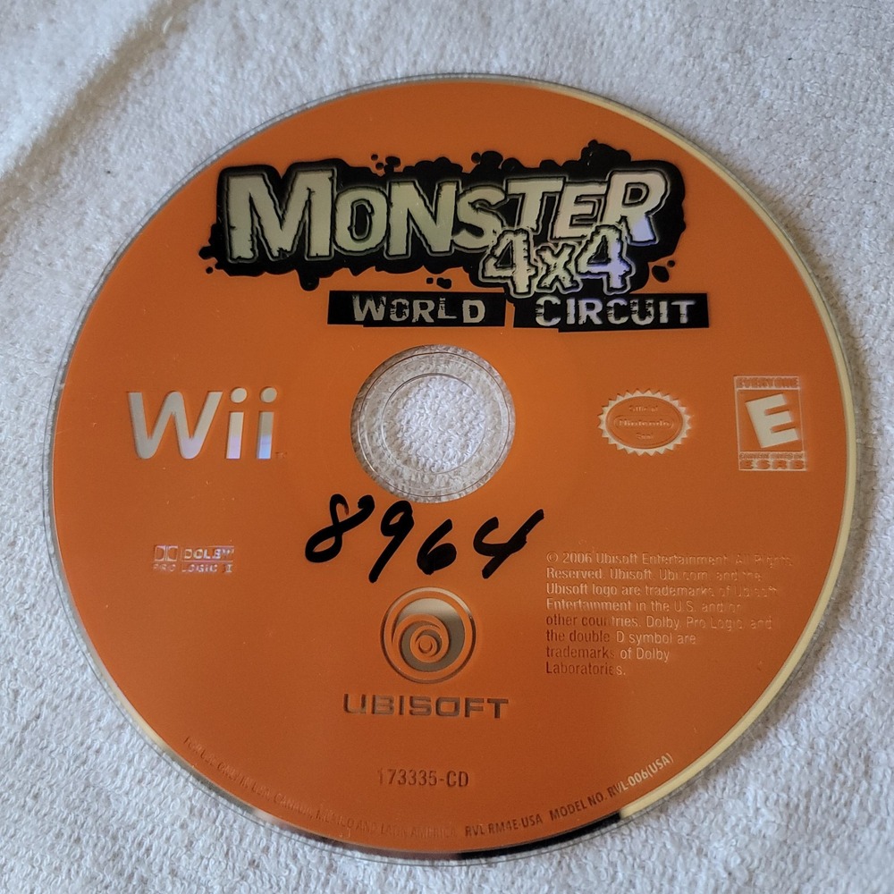Monster 4X4: World Circuit (Nintendo Wii) DISC ONLY adult owned